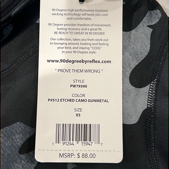 90 Degree by Reflex Prove Them Wrong Camo Leggings - Picture 7 of 9